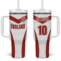 Custom England Rugby-The Red Rose Tumbler With Handle Go Champions