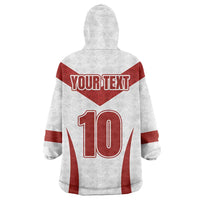 Custom England Rugby-The Red Rose Wearable Blanket Hoodie Go Champions