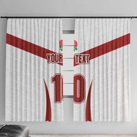 Custom England Rugby-The Red Rose Window Curtain Go Champions