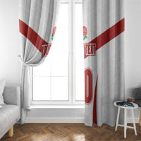 Custom England Rugby-The Red Rose Window Curtain Go Champions