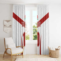 Custom England Rugby-The Red Rose Window Curtain Go Champions