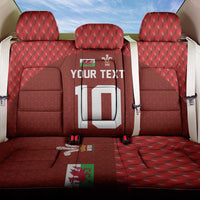 Custom Wales Rugby-The Three Feathers Back Car Seat Cover Go Champions