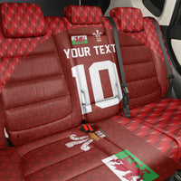 Custom Wales Rugby-The Three Feathers Back Car Seat Cover Go Champions