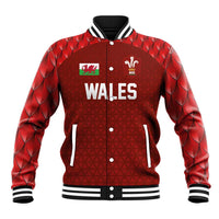 Custom Wales Rugby-The Three Feathers Baseball Jacket Go Champions