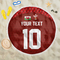 Custom Wales Rugby-The Three Feathers Beach Blanket Go Champions