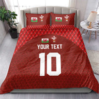 Custom Wales Rugby-The Three Feathers Bedding Set Go Champions