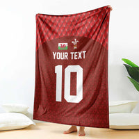 Custom Wales Rugby-The Three Feathers Blanket Go Champions