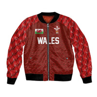 Custom Wales Rugby-The Three Feathers Bomber Jacket Go Champions