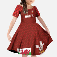 Custom Wales Rugby-The Three Feathers Family Matching Off The Shoulder Long Sleeve Dress and Hawaiian Shirt Go Champions