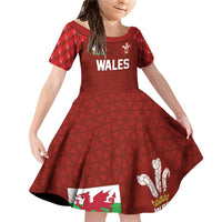 Custom Wales Rugby-The Three Feathers Family Matching Off Shoulder Short Dress and Hawaiian Shirt Go Champions