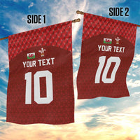 Custom Wales Rugby-The Three Feathers Garden Flag Go Champions