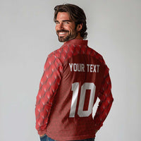 Custom Wales Rugby-The Three Feathers Long Sleeve Polo Shirt Go Champions