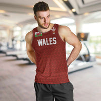 Custom Wales Rugby-The Three Feathers Men Tank Top Go Champions