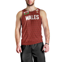 Custom Wales Rugby-The Three Feathers Men Tank Top Go Champions
