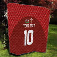 Custom Wales Rugby-The Three Feathers Quilt Go Champions