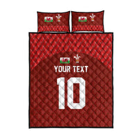 Custom Wales Rugby-The Three Feathers Quilt Bed Set Go Champions