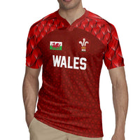 Custom Wales Rugby-The Three Feathers Rugby Jersey Go Champions
