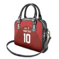 Custom Wales Rugby-The Three Feathers Shoulder Handbag Go Champions