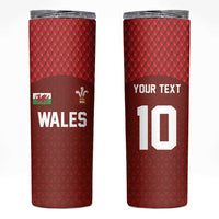 Custom Wales Rugby-The Three Feathers Skinny Tumbler Go Champions