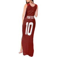Custom Wales Rugby-The Three Feathers Tank Maxi Dress Go Champions
