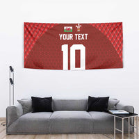 Custom Wales Rugby-The Three Feathers Tapestry Go Champions