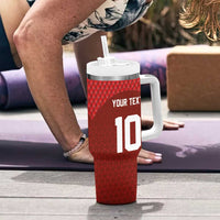 Custom Wales Rugby-The Three Feathers Tumbler With Handle Go Champions