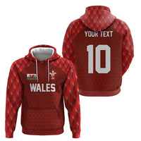 Custom Wales Rugby-The Three Feathers Zip Hoodie Go Champions
