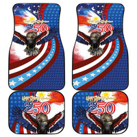Philippines and United States Semiquincentennial Car Mats Eagle and National Flag Style