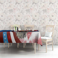 Philippines and United States Semiquincentennial Tablecloth Eagle and National Flag Style