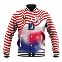 Custom United States Soccer Baseball Jacket American Flag Sporty Style