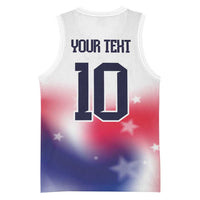 Custom United States Soccer Basketball Jersey American Flag Sporty Style