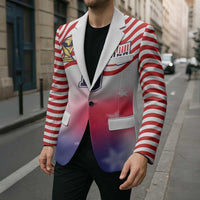Custom United States Soccer Blazer American Flag Sporty Style
