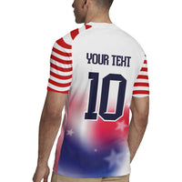 Custom United States Soccer Rugby Jersey American Flag Sporty Style