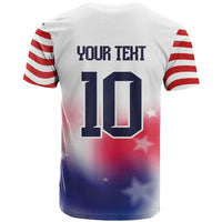 Custom United States Soccer T Shirt American Flag Sporty Style