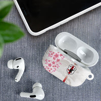 Japan National Football AirPods Case Cherry Blossom Sakura Wave Traditional Graphic Art