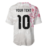 Custom Japan National Football Baseball Jersey Cherry Blossom Sakura Wave Traditional Graphic Art