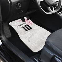 Custom Japan National Football Car Mats Cherry Blossom Sakura Wave Traditional Graphic Art