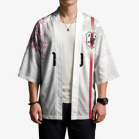 Custom Japan National Football Kimono Cherry Blossom Sakura Wave Traditional Graphic Art