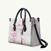 Japan National Football Leather Bag Cherry Blossom Sakura Wave Traditional Graphic Art