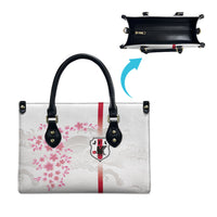 Japan National Football Leather Bag Cherry Blossom Sakura Wave Traditional Graphic Art