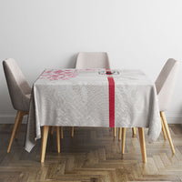 Japan National Football Tablecloth Cherry Blossom Sakura Wave Traditional Graphic Art