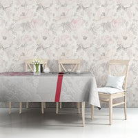Japan National Football Tablecloth Cherry Blossom Sakura Wave Traditional Graphic Art