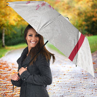 Japan National Football Umbrella Cherry Blossom Sakura Wave Traditional Graphic Art