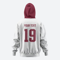 Custom Spain National Football Hoodie Geometric Flag Stripe Pattern Retro Graphic Concept