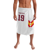 Custom Spain National Football Lavalava Geometric Flag Stripe Pattern Retro Graphic Concept