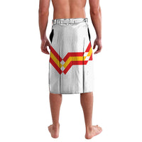 Custom Spain National Football Lavalava Geometric Flag Stripe Pattern Retro Graphic Concept