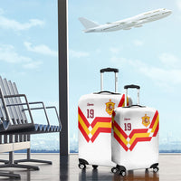 Custom Spain National Football Luggage Cover Geometric Flag Stripe Pattern Retro Graphic Concept