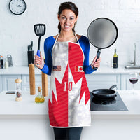 Custom USA and Canada National Football Apron Maple Leaf Geometric and American Stripes