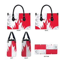 Custom USA and Canada National Football Leather Bag Maple Leaf Geometric and American Stripes