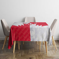 Custom USA and Canada National Football Tablecloth Maple Leaf Geometric and American Stripes